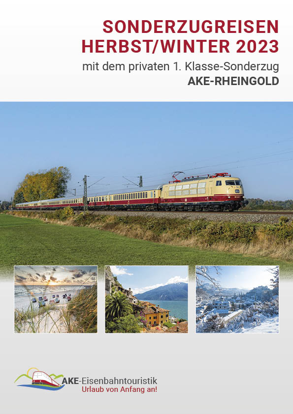 AKE_Sonderzugreisen Katalogcover Herbst und Winter 2023