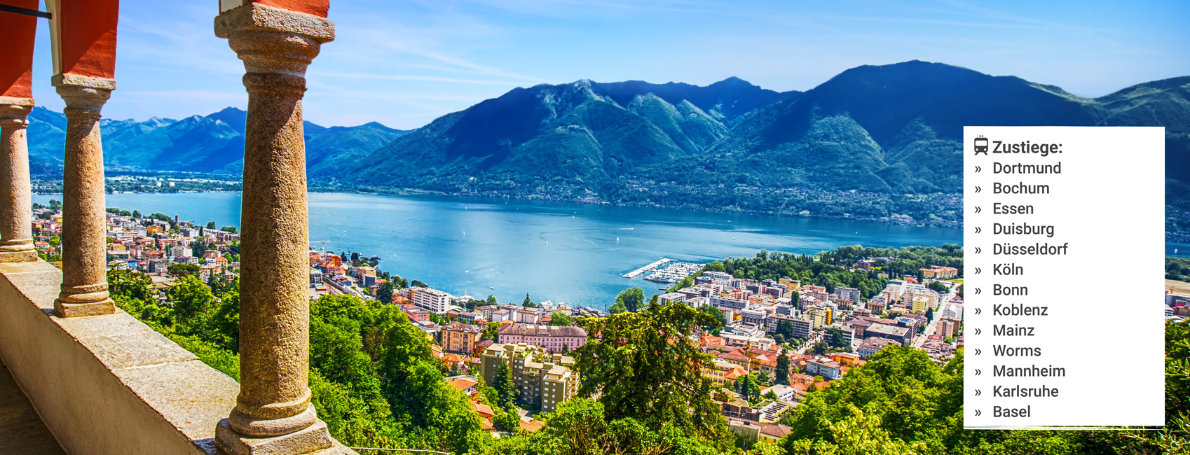 Blick auf Locarno am wunderschönen Lago Maggiore